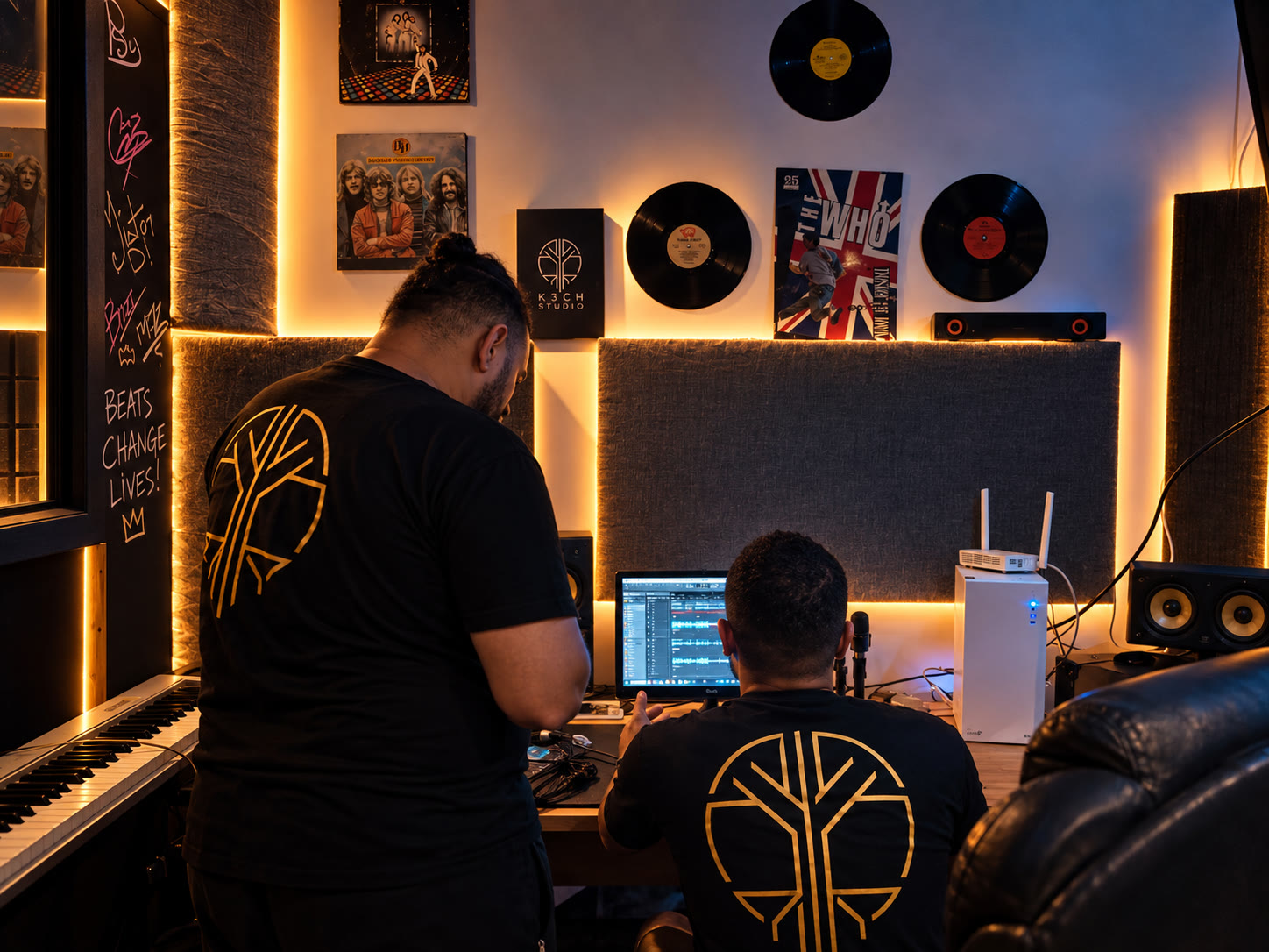 Session dans le studio K3CH