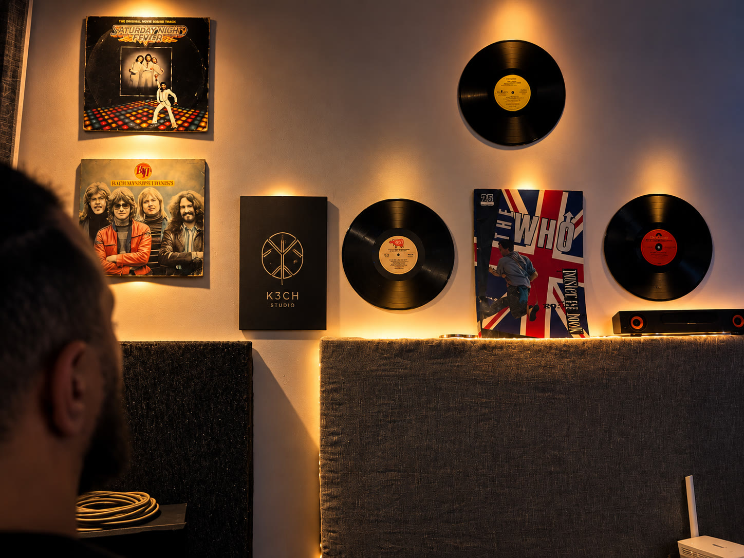 Mur du studio K3CH
