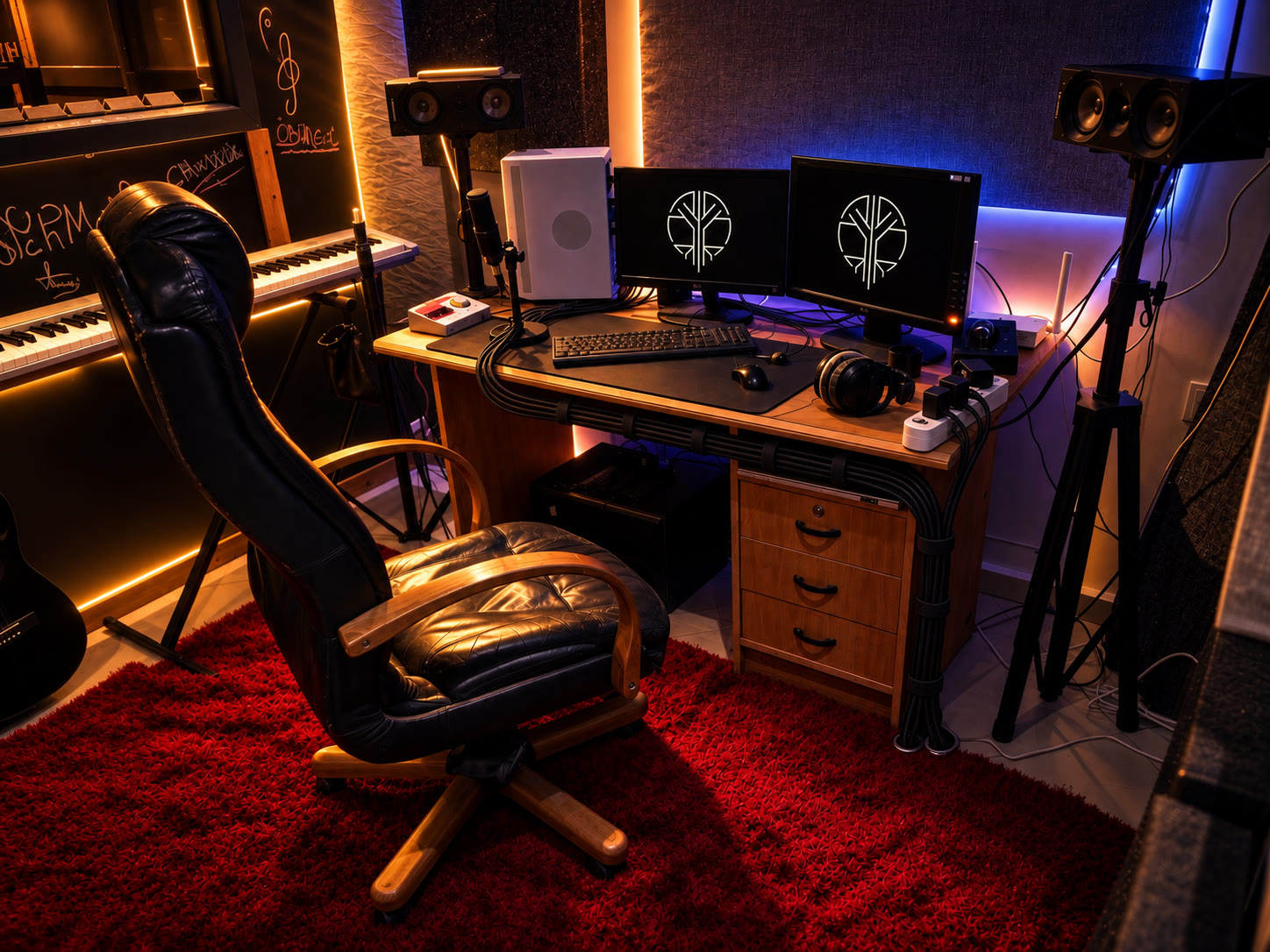 Poste de travail du studio K3CH.